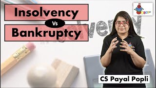 How Insolvency is different from Bankruptcy  Insolvency vs Bankruptcy [upl. by Aroc976]