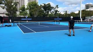 錦織圭 島袋将 練習 Kei Nishikori Sho Shimabukuro practice Court level view木下ジャパンオープン 2024 9月23日 Part3 [upl. by Ativla]