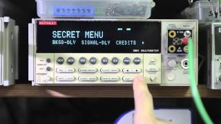 Secret menu in Keithley 2001 DMM A firmware [upl. by Einaffyt]