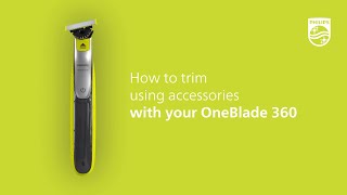 Philips OneBlade  How To Trim Using New 5in1 Comb [upl. by Charita476]