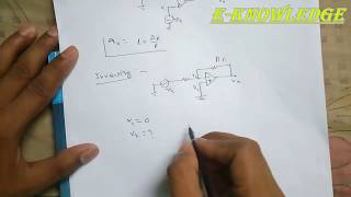 OpAmp voltage gain derivation In Inverting mode [upl. by Hwu]