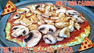 Low Carb Bodybuilding Protein Pizza  Easy Low Calorie Recipe [upl. by Gilbert]