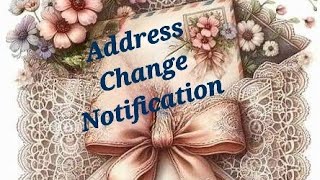 Teavotion 77quotAddress Change Notificationquot October 30 2024 [upl. by Eboj]