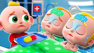 New Sibling Song 🐶❤️🐹  Oh no Little Baby Got Sick 💊  NEW Nursery Rhymes for Kids [upl. by Katharyn]