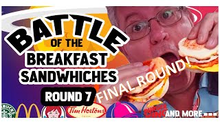 Battle of The Breakfast Sandwiches FINAL ROUND And The Winner Is [upl. by Aekal781]