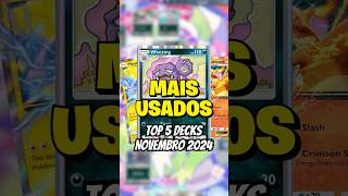 5 Decks mais populares em Pokémon TCG Pocket  Nov24 😊pokemon pokemontcgpocket [upl. by Aynat]