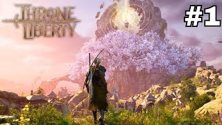 Throne and Liberty  Lets Play Part 1 Huge MMO Launch [upl. by Ebarta9]