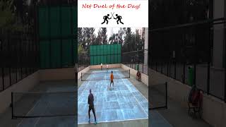 Net Duel of the Day tennis tennisshorts shorts reels tennisreels netplay faceoff [upl. by Kirenoj660]