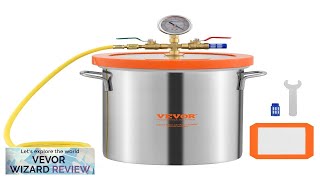 VEVOR 3 Gallon Vacuum Chamber Upgraded Tempered Glass Lid Vacuum Degassing Chamber Review [upl. by Ecnarwal]