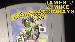 Excitebike 64 N64 Video Game James amp Mike Mondays [upl. by Ainerbas19]