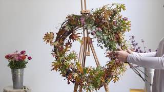 Creating an Autumn Floral Wreath [upl. by Dudden]