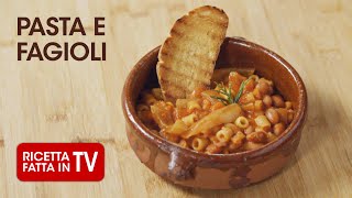 PASTA E FAGIOLI di Benedetta Rossi  Ricetta TV Fatto in Casa per Voi [upl. by Nirat832]