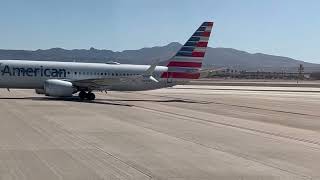 AA2293 LAS to PHX Full Flight N320TF My first flight on a Max [upl. by Analaj]