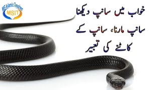 khwab mein saanp dekhna tabeer in urdu  snake in dream meaning  snake in dream  Islamic Teacher [upl. by Zelle]