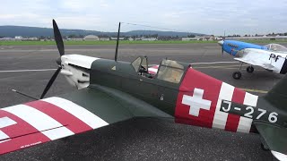 RC Scale MS406 Swiss Military Air Force MoraneSaulnier D3801 J276 Model Airplane [upl. by Yehtomit]