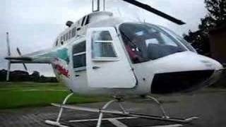 Engine StartUp Bell 206 JetRanger from outside [upl. by Blood]