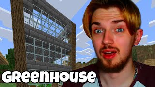 Finishing My Greenhouse  Minecraft 22 [upl. by Kauslick]