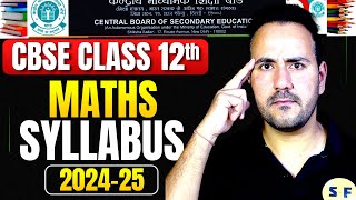 CBSE Class 12th Maths Syllabus Boards Session 202425 Science and Fun [upl. by Amled375]