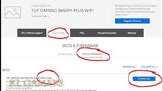 AMD AM5 motherboard ASUS TUF GAMING B650MPLUS WIFI How to Update BIOS [upl. by Cutlip756]