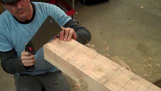 Learning Timber Framing – My First Mortise and Tenon Project [upl. by Tuddor]