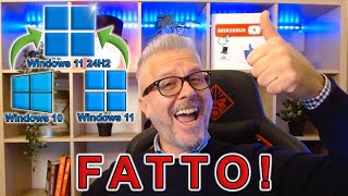 Aggiornare a Windows 11 24H2 Anche su PC SENZA REQUISITI e SENZA formattare Ecco la guida facile [upl. by Anig]