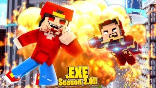 Minecraft EXE 20  ROPO EXE HAS IRONMAN RUNNING SCARED [upl. by Dorej670]