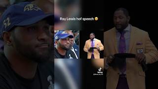 Ray Lewis hof speech 🥹 fyp raylewis nfltiktok nfl baltimore baltimoreravens [upl. by Joiner41]