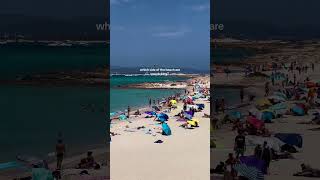 WORLDS BEST BEACH 🥺🌸🐚☁️ ibiza beachday summer ibizabeach formentera [upl. by Childers]