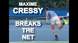 Maxime Cressy Court Level Tennis Practice [upl. by Rednasela]