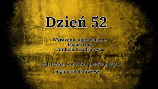 52 dzień  Codzienna powtórka przed maturą  podstawa [upl. by Tteirrah865]