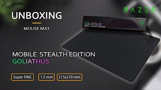 Razer Goliathus Mobile Stealth Edition  Unboxing [upl. by Thaddaus]