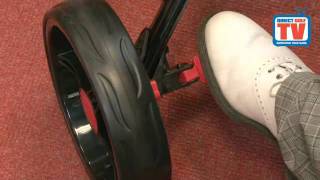 Golf Locker Qwik Fold 3Wheel Golf Trolley  review [upl. by Alekehs631]