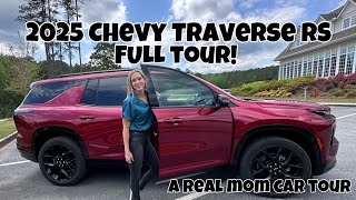 2025 Chevy Traverse RS Walk Around  You HAVE to watch this FULL TOUR by a MOM [upl. by Ylrehs]