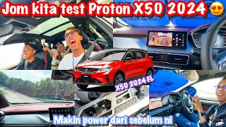 PROTON X50 FACELIFT 2024  LEBIH CANGGIH  TEST TRACK PROTON  ABANG REVIEW JUJUR ADA YANG TAK BEST [upl. by Ahsha898]