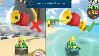 Land A Hit With A Super Horn Mario Kart Tour [upl. by Htial]