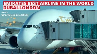 Emirates A380 ✈️economy class Best airline in the worldDubaiLondon Heathrowfull flight report [upl. by Acnalb]