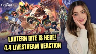 LANTERN RITE IS HERE 44 LIVESTREAM REACTION  Genshin Impact [upl. by Aryc]