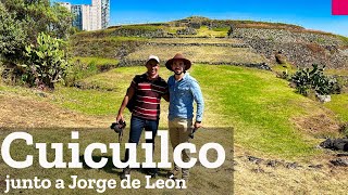 Zona arqueológica de Cuicuilco junto JorgeDeLeonMx y volcán Xitle en Ciudad de México [upl. by Ralyks]