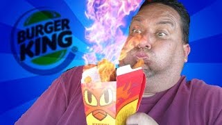 Burger King®  Fiery Chicken Fries REVIEW [upl. by Azyl]