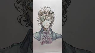 using kuretake granulating watercolors watercolor painting watercolorpainting idv identityv [upl. by Atsirhcal]