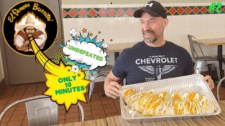 UNDEFEATED BURRITO CHALLENGE EL FAMOUS BURRITO IN LOMBARD WEST OF CHICAGO IL [upl. by Peltz447]