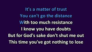 Billy Joel  A Matter of Trust KARAOKE [upl. by Redienhcs]