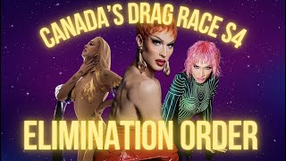 Canadas Drag Race Season 4 Elimination Order Drag Crave [upl. by Ahsea]