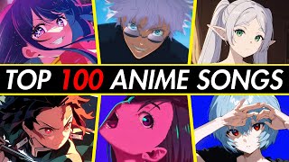 TOP 100 Most Streamed Anime Songs OPENING  ENDING  OST [upl. by Eniarda929]