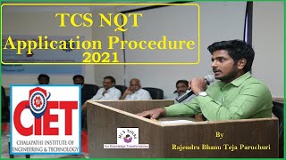 TCS NQT APPLICATION PROCEDURE FOR 2022 BTECH PASSED OUTS [upl. by Bolte]