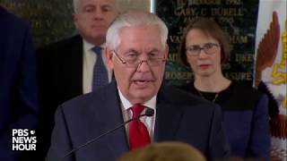 WATCH Tillerson delivers farewell remarks at State Dept [upl. by Liva]