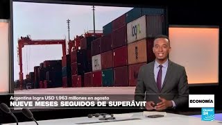 Argentina sube el superávit comercial y baja el desempleo • FRANCE 24 Español [upl. by Aerona]