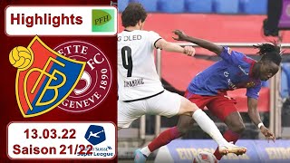 Highlights FC Basel vs Servette  Genf FC 130322 [upl. by Ahseena]