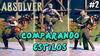 GUÍA ABSOLVER  ESTILOS DE LUCHA INICIALES  DIFERENCIAS  GAMEPLAY ESPAÑOL [upl. by Wiltshire]