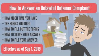 How to Answer an Unlawful Detainer Complaint [upl. by Yramesor]